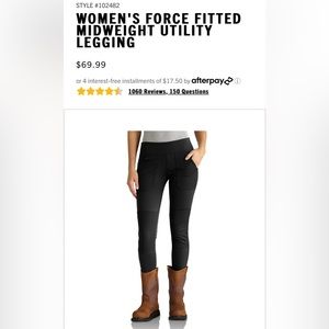 Carhartt fitted utility pants